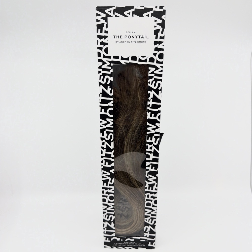 BELLAMI The Ponytail 2.0 20" Dirty Brunette 100g NEW  Human Remy Hair Extensions